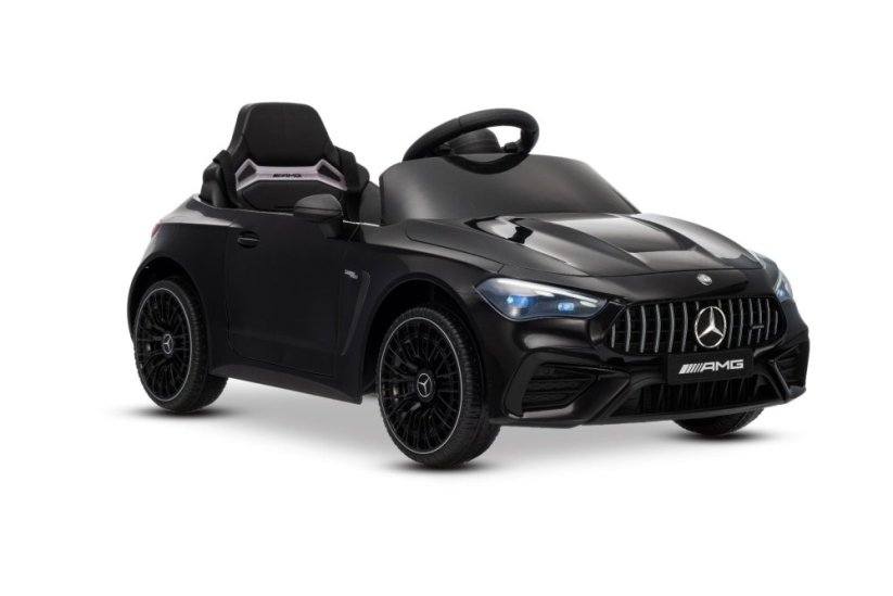 Beneo Elektrické autíčko Mercedes CLE 12V s pohonom zadných kolies, čierne, Jednomiestne, Lítiová batéria, LED svetlá, široké sedadlo, 2,4 GHz diaľkový ovládač, MP3 prehrávač so vstupom USB/AUX a Bluetooth, ORIGINAL Licencia
