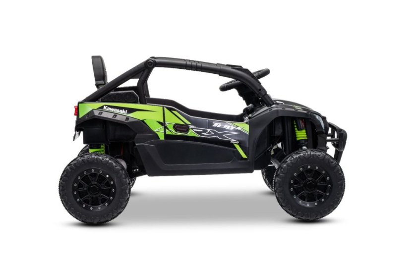 Elektrické autíčko Kawasaki TERYX KRX 1000 12V, čierne, jednomiestne, odpružená zadná náprava, 2,4 Ghz diaľkové ovládanie, Lítiová batéria, 2 x 25W Motory, MP3 s USB/AUX