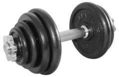 Činkový set 15kg nakládací jednoručka Tunturi
