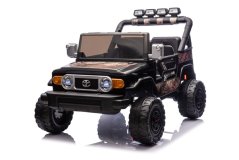 Beneo Elektrické autíčko Toyota FJ Cruiser XXL s pohonom 4x4, licencované (Dvojmiestne), pieskovo-čierne, Prenosná lítiová batéria, Vysoký podvozok, Dve sedadlá, Odpružená zadná náprava, 2,4 GHz Diaľkový ovládač, MP3 s BT, LED
