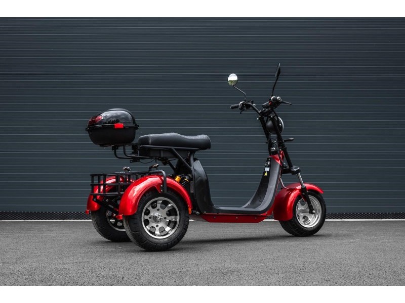 Elektrická tříkolka Leramotors Scooters C5 2000W červená