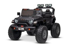 Elektrické autíčko Beneo Motors OFFRIDE 4x4² Dvojmiestne 12V, čierne, MP3 Prehrávač s USB/AUX vstupom, Pohon 4x4, Lítiová Batéria, EVA kolesá s odpružením, Diaľkový ovládač, LED Svetlá