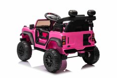 Elektrické autíčko Beneo Ford Bronco s pohonom zadných kolies s licenciou (Jednomiestne), ružové, Lítiová batéria, Vysoký podvozok, široké sedadlo, Odpružená zadná náprava, 2,4 GHz Diaľkový ovládač, MP3 prehrávač so vstupom USB, LED
