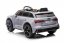 Elektrické autíčko Beneo Audi RS6, 12V, koženkové sedátko, 2,4 GHz dálkové ovládání, USB Vstup, LED světla, 12V baterie, měkká EVA kola, 2 X MOTOR, stříbrné, ORIGINÁL licence