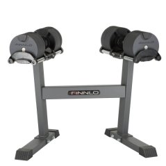 Nakladacia jednoručná činka Finnlo Dumbbell Smartlock, 2x32kg