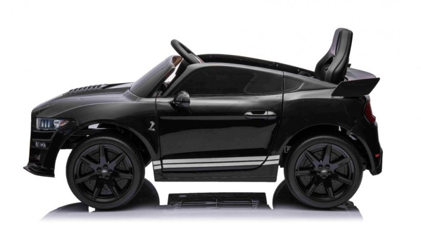 Beneo Elektrické autíčko Ford Shelby Mustang GT 500 Cobra, černé, 2,4 GHz dálkové ovládání, USB Vstup, LED Světla, 2 x 30W motor, ORIGINÁL licence
