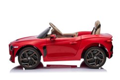 Elektrické autíčko Bentley Bacalar 12V, červené, Dvere otvárajúce sa nahor, 2.4 GHz diaľkové ovládanie, LED svetlá, USB/Aux Vstup, Odpruženie, Lítiová batéria, 2 X 25W motor, ORIGINÁL licencia