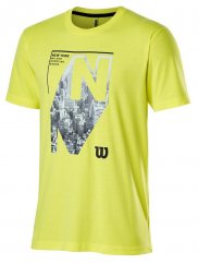 Pánske tričko Wilson NYC Aerial Tech Tee yellow