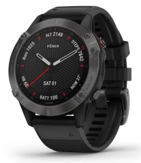Garmin FÉNIX 6 SAPPHIRE, carbon gray DLC black band