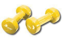 Činka aerobic 2 x 1,5 kg Tunturi Vinyl žltá