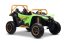 Elektrická buggy Arctic CAT XXL 4x4 24V, zelená, dvoumístná, Měkká EVA kola, Výkonné motory, Lithiová baterie, MP3 přehrávač s Bluetooth, Odpružená zadní náprava, Koženková sedadla, Originální licence