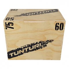 Plyometrická bedňa drevená Tunturi Plyo Box 50/60/75 cm