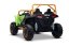 Elektrická buggy Arctic CAT XXL 4x4 24V, zelená, dvoumístná, Měkká EVA kola, Výkonné motory, Lithiová baterie, MP3 přehrávač s Bluetooth, Odpružená zadní náprava, Koženková sedadla, Originální licence