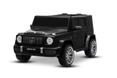 Beneo Mercedes-Benz G63 AMG 4x4 Dvoumístný elektromobil 24V, černý, MP3 přehrávač s připojením USB/AUX a Bluetooth, pohon 4x4, lithiová baterie , EVA kola s odpružením, koženková sedadla, dálkové ovládání, licencovaný