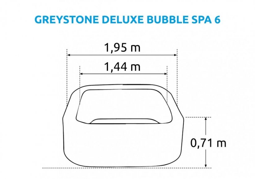 Vírivý bazén Marimex Greystone Deluxe Bubble Spa 6 - 11400263