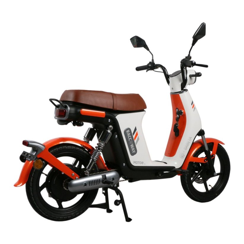 Elektroskúter RACCEWAY® E-BABETA® II, bielo-oranžová, bez batérie