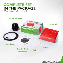 Gymnastický míč Tunturi zesílený 75 cm červený