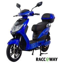 Elektroskútr RACCEWAY® E-FICHTL® 250W 20Ah, modrý-lesklý