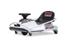 Beneo Motors Drift Kart 24V, bílá, 300W bezkartáčový motor, lithiová baterie, režim Drift s rychlostí 14 km/h, pevná železná konstrukce, bezpečnostní pás, sportovní sedadlo, multifunkční volant