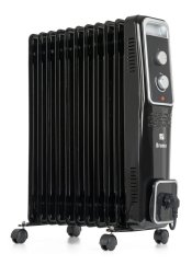 Olejový radiátor G21 Bromo čierny, 11 rebier, 2500 W