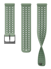 Suunto 22mm Athletic 9 Silicone Strap Pine Green S+M