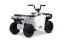 Elektrická štvorkolka Beneo Arctic Cat 12V so zadným pohonom, biela, LED svetlá, Lítiová batéria, 2 x 25W motor, Originál Licencia