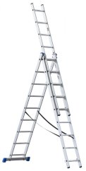 Rebrík G21 3-dielny 5,9 m, 3x9 priečok