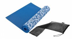 Jóga podložka s potlačou Tunturi modrá 173 x 61 tl.3 mm