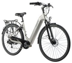 Mestský elektrobicykel Leader Fox Induktora 2023 strieborná
