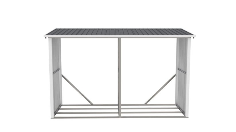 Prístrešok na drevo G21 WOH 682 - 302 x 119 cm, antracitový