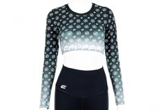 Dámsky Crop Top dlouhý rukáv Crussis black