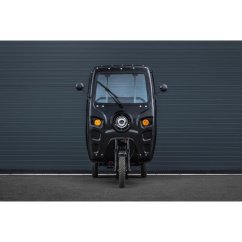 Elektrická nákladní tříkolka Leramotors Cargo G1 1000W s kabinou - Tuk Tuk černá
