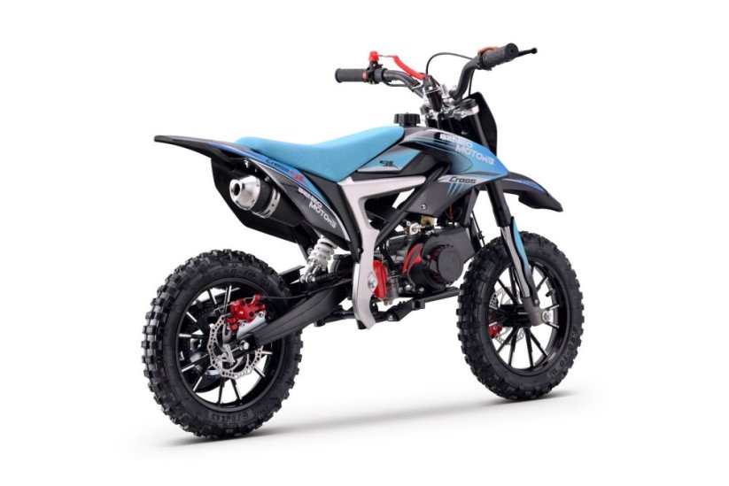 Dětská benzínová motorka Beneo Motors CROSS SX modrá - 50cm3
