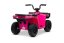 Elektrická čtyřkolka Beneo Arctic Cat 12V se zadním pohonem, růžová, LED světla, lithiová baterie, 2 x 25W motor, originální licence