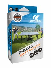 Loptičky Cornilleau P-Ball Outdoor Ultradurable x6 biela