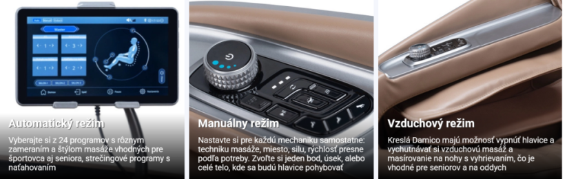 Masážní křeslo Damico® Duo TEMPO black