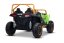 Elektrická buggy Arctic CAT XXL 4x4 24V, zelená, dvoumístná, Měkká EVA kola, Výkonné motory, Lithiová baterie, MP3 přehrávač s Bluetooth, Odpružená zadní náprava, Koženková sedadla, Originální licence