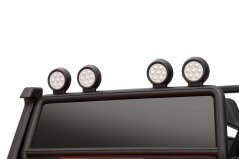 Beneo Elektrické autíčko Land Rover Defender 110 SVX 12V, čierne, 4X4 pohon, LED svetlá, predné aj zadné odpruženie kolies, 2.4 GHz diaľkové ovládanie, USB/Aux Vstup, Bluetooth, Lítiová batéria, 4 X 25W motor, ORIGINÁL licencia