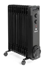 Olejový radiátor G21 Merapi čierny, 11 rebier, 2500 W