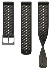 Suunto 22mm Athletic 8 Silicone Strap black S+M