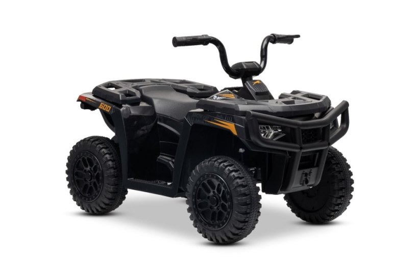 Elektrická čtyřkolka Beneo Arctic Cat 12V se zadním pohonem, černá, LED světla, lithiová baterie, 2 x 25W motor, originální licence