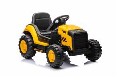 Beneo Licencovaný elektrický Bagr Caterpillar, Jednomístný, žlutý, USB vstupem na MP3 Přehrávači, Zadním pohonem s 2 x 30W Motory a Lithiovou baterií