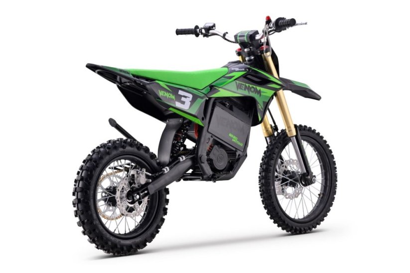 Elektrický Motocross Beneo Motors Venom zelený - 6500W