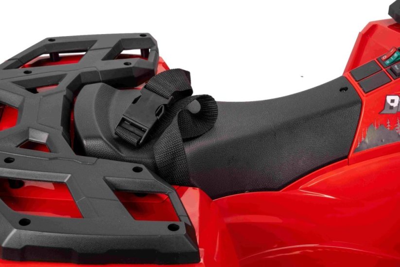 Elektrická čtyřkolka Beneo Arctic Cat 12V se zadním pohonem, červená, LED světla, lithiová baterie, 2 x 25W motor, originální licence