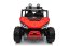 Elektrické auto Beneo T-REX Ride 4x4 dvoumístné 24V, červené, MP3 přehrávač se vstupem USB/AUX, pohon 4x4, lithiová baterie, odpružení, dálkové ovládání, LED světla