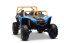 Elektrická buggy Arctic CAT XXL 4x4 24V, modrá, dvoumístná, měkká EVA kola, výkonné motory, lithiová baterie, MP3 přehrávač s Bluetooth, odpružená zadní náprava, koženková sedadla, originální licence