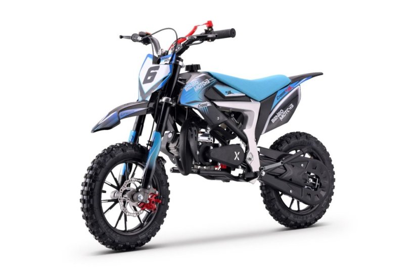 Dětská benzínová motorka Beneo Motors CROSS SX modrá - 50cm3