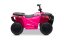 Elektrická čtyřkolka Beneo Arctic Cat 12V se zadním pohonem, růžová, LED světla, lithiová baterie, 2 x 25W motor, originální licence