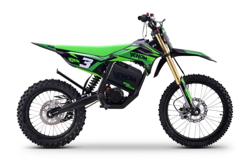 Elektrický motokros Beneo Motors Venom PLUS zelený - 8000W