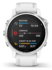 Garmin FÉNIX 6S SILVER, white band